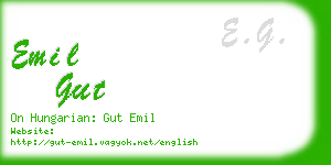 emil gut business card